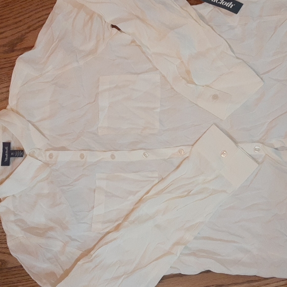 Modcloth Cream Button Down Shirt - Picture 16 of 16